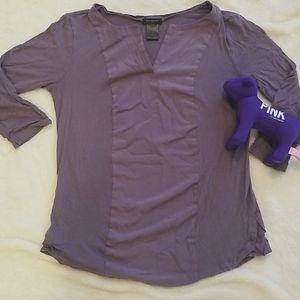 Women's Ann Taylor 3/4 Sleeve Purple Blouse XS EUC